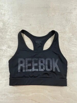 Sujetador deportivo Reebok para mujer talla XS negro espalda deportiva acolchado inalámbrico fitness Foto 1 de 4