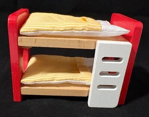 Hape Wooden Doll House Bunk Beds - Picture 1 of 4