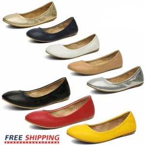 Dream Pairs Women's Ballet Flats Shoes Comfort Slip On Ballerina Flat Shoes - Picture 1 of 49