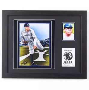 Babe Ruth Yankees GOAT Framed Art Print Limited 10/50 By Anthony Douglas - Picture 1 of 4