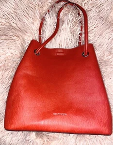 CALVIN KLEIN Women’s Gabrianna Tote in Crimson WITHOUT Removable Pouch + Tassel - Picture 1 of 8
