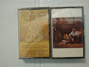 Nat King Cole The Christmas Song & Majesty of Christmas New & Sealed Cassettes - Picture 1 of 6