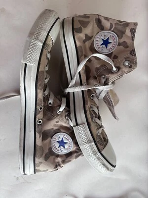 Converse All Star Chuck Taylor camouflage canvas high tops 1980’s Re-Issue - Image 1 of 4
