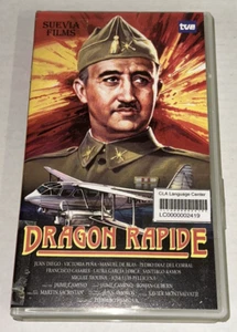 Dragon Rapide 1986 VHS Spanish Language Movie Video TVE Suevia Films Shell Case - Picture 1 of 4