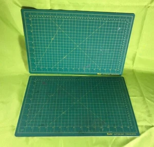USED Set of 2 Darcie Green Cutting Mats 12" by 18" (Model# 97574) - Picture 1 of 9