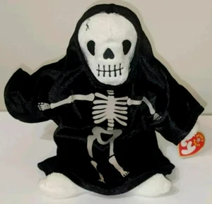 Juguete de peluche Ty Beanie Baby CREEPERS the Skeleton (9 pulgadas) NUEVO MWMTs - Imagen 1 de 10