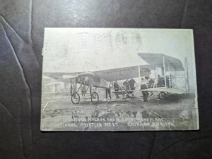 1911 USA Aviation RPPC Postcard Cover Wilmette IL to Milwaukee WI - Picture 1 of 2