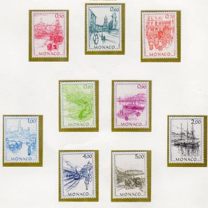 Monaco 1986 monaco d'autrefois II Y&T 1510 à 1518 9 timbres neufs/TE1821 - Picture 1 of 1