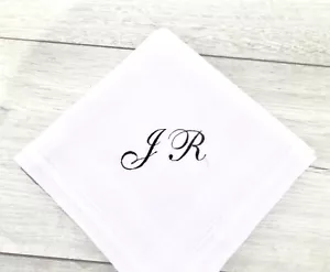 Personalised Hanky - Initial / names - Beautifully Embroidered Gift - lot - Picture 1 of 1