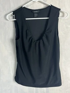 Express Top Size Medium Black Sleeveless Blouse With Scoop Neck - Bild 1 von 7