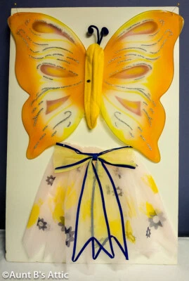 Butterfly Wing & Skirt Child 2 Pc Colorful Assorted Sheer Wired Wings & Skirt OS - Image 1 of 4