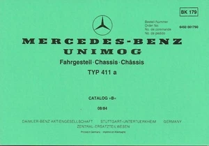 Mercedes-Benz Unimog 411 Parts Illustration Catalogue Chassis & Cab - NEW - Picture 1 of 2