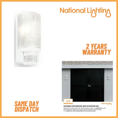 E27 LED PIR Motion Sensor Wall Light IP44 Garden Light Outdoor Security Light - Image 1 of 4