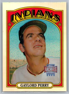 Gaylord Perry 2002 Topps Archives Reserve #2 Reprint Cleveland Indians - Picture 1 of 2