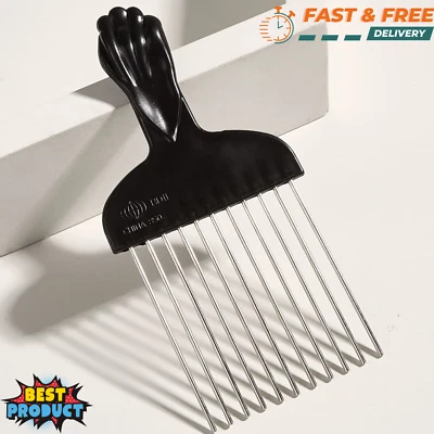 Nuevo peine de peinado peine de metal desenredar peluca trenza peine de peinado para hombres mujeres Foto 1 de 4