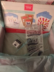 ESTAMPILLA DE CALABAZA DE PAPEL PARA EL DÍA DEL PADRE MAYO 2021 ABUELO PAPÁ TÍO HIJO - Imagen 1 de 7