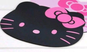 Hello Kitty Mouse Pad For Computer PC Laptop Non Slip Table Rubber Mat Black - Picture 1 of 4