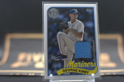 2024 TOPPS SERIES 2 BASEBALL GEORGE KIRBY 1989 TOPPS BASEBALL RELIC CARD 89R2-GK - Image 1 of 2