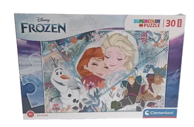 Gioco Puzzle Disney Supercolor Frozen 30 Pezzi Maxi 62x42 Per Bambini Clementoni - Immagine 1 di 3