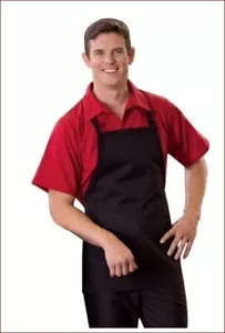 Uncommon Threads Classic Adjustable Bib Apron in Black - Picture 1 of 3