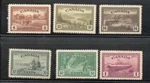 Canada Sc 268-273 1946 Peace stamp set mint - Picture 1 of 1