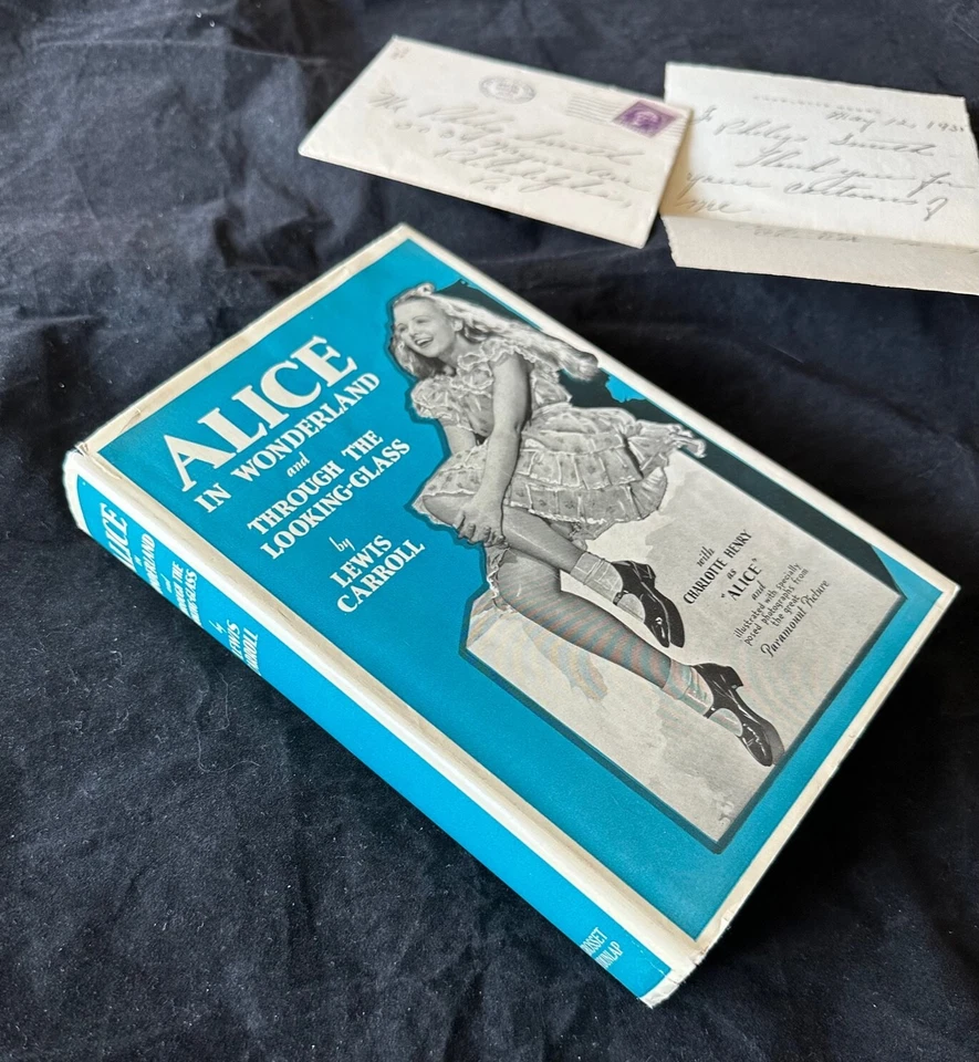 1933 ALICE IN WONDERLAND photoplay w/ letter Lewis Carroll SUPERB DJ rare thus! - Image 1 of 4