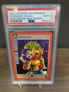 🌲 2022 Metazoo Wilderness X eBay NAMELESS TOKEN-HOLO BOX TOPPER |PSA 10| 1/10🐺 - Bild 1 von 6