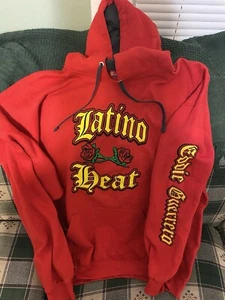 WWE EDDIE GUERRERO LATINO HEAT RED HOODIE SWEATSHIRT XXL WWF - Bild 1 von 4