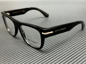DOLCE & GABBANA DG3407 501 Black Men's 54 mm Eyeglasses - Picture 1 of 5