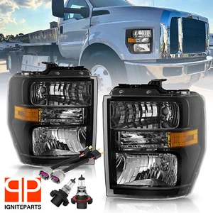 For 2008-2014 Ford E150 E250 E350 E450 Sealed Beam Upgrade Headlights Pair L+R - Picture 1 of 19