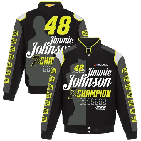 Jimmie Johnson JH Design Commemorative  Nascar Cup Champion Cotton Twill Jacket Cover