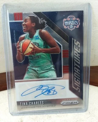 2020 Panini Prizm WNBA Signatures Tina Charles #SG-TCH Auto - Image 1 of 2