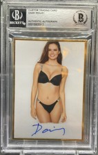 Daisy Ridley Autographed Card Custom Beckett 1/1