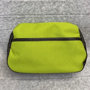 Estee Lauder grün & braun Kunstleder Reise Make-up Tasche Tasche Reißverschluss - Bild 1 von 12