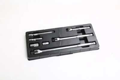 VCT 7PC Breaker Bar Set Socket Extension Bar Adaptors 1/4 3/8 and 1/2in Drive - Image 1 of 3