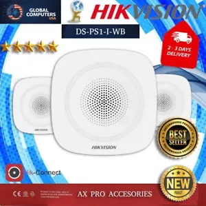 Hikvision DS-PS1-I-WB (AX PRO) Indoor Wireless Siren/110 Db Fire Alarm - Picture 1 of 2