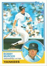 1983 Topps Baseball Bobby Murcer New York Yankees #782