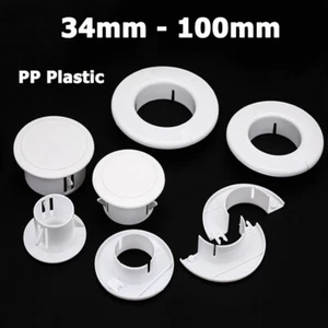34/40/44/50/55/60/65-100mm Wall Hole Plastic Cable Wire Hole Cover Plug Grommet - Picture 1 of 8