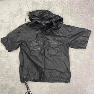 Northpeak Clothing Co. Y2K Linen Blend Hoodie Streetwear L Drawstrings Vented - Picture 1 of 15