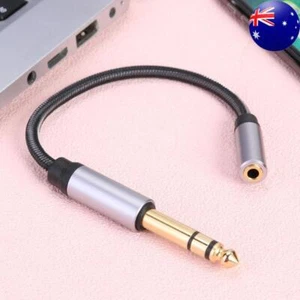 0.2m 6.35mm Male to 3.5mm Female Cable Stereo Headphone Audio Aux Adapter Cable - Afbeelding 1 van 8