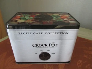 CROCK POT RECIPE CARD COLLECTION + TIN RECIPE BOX & BLANK RECIPE CARDS - Picture 1 of 5