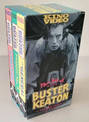 Art of Buster Keaton VHS Box Set College General Steamboat Bill 3 Video Cassette - Image 1 of 4