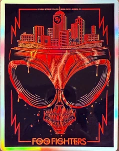 FOO FIGHTERS ANAHEIM CA POSTER/STICKER OCTOBER 17TH 2015 HONDA CENTER - Picture 1 of 5