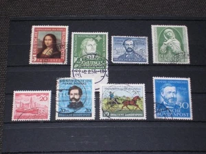 Briefmarken BRD, Lot aus 1952, Michel 148 - 152 / 155 / 160 - 161, gestempelt - Bild 1 von 1