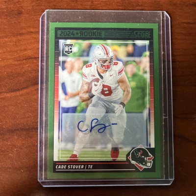 2024 Score Football - Rookies Green Parallel #353 Cade Stover (RC) AUTOGRAPH - Image 1 of 2