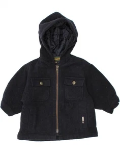 TIMBERLAND Baby Boys Graphic Hooded Bomber Jacket 3-6 Months Navy Blue BX20 - Imagen 1 de 4
