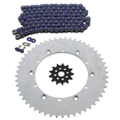 Yamaha YZ125 1993 1994 1995 1996 azul sin junta tórica cadena y piñón 13/52 120L Foto 1 de 4