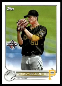 2022 Anthony Solometo Topps Pro Debut Rookie Pittsburgh Pirates #PD-34 - Picture 1 of 2