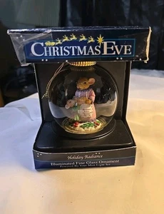Vintage ~ 2005 ~ Holiday Radiance beleuchtetes feines Glasornament ~ Oma ~ Kekse - Bild 1 von 6