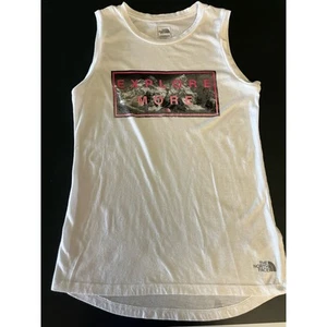 The North Face Women's Foundation Graphic Tank Top White XS Sleeveless Casual - Picture 1 of 7